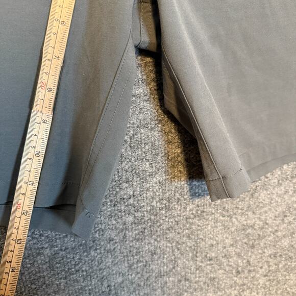 Free Fly Shorts Mens 36 Gray Chino Flat Front Casual‎ Lightweight Pockets Flaw - Picture 6 of 10